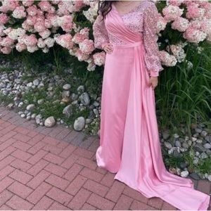 Pink Evening Dress Gown